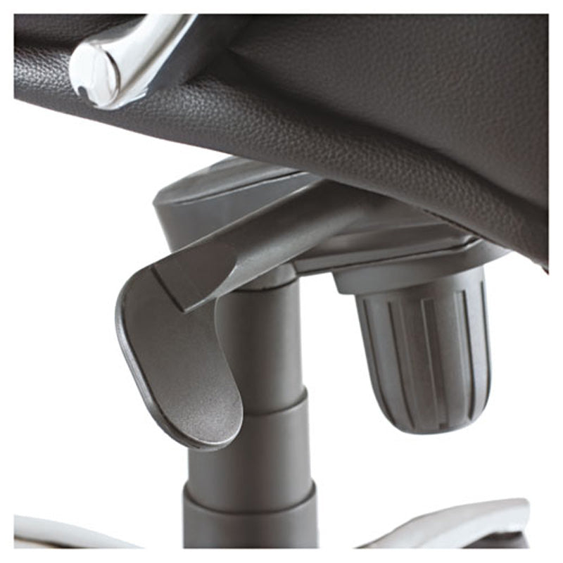 Ravino Big & Tall High-Back Swivel/Tilt Chair, Chrome w/Black Leather