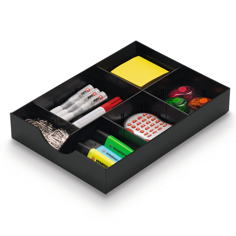 Ultimate Office TierDrop™ Supply Drawer WITH Adjustable Interior Drawer Divider Set. For Use With Any TierDrop Desktop, Literature, Forms, Mail or Classroom Sorters. NOT Compatible with TierDrop High-Wall or Tier Drop Crystal Clear Organizers