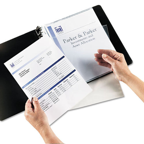 Secure Heavyweight Side-Load Sheet Protectors, Letter, Crystal Clear (pack of 25)
