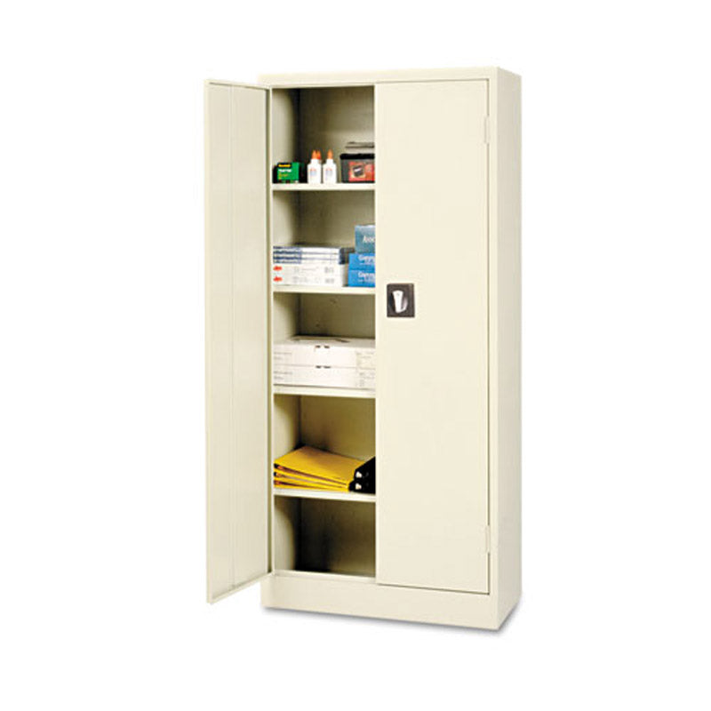 Space-Saver 30"w x 66"h x 15"d Storage Cabinet, Putty