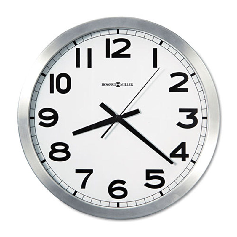 Spokane 15 3/4" Wall Clock, Silver