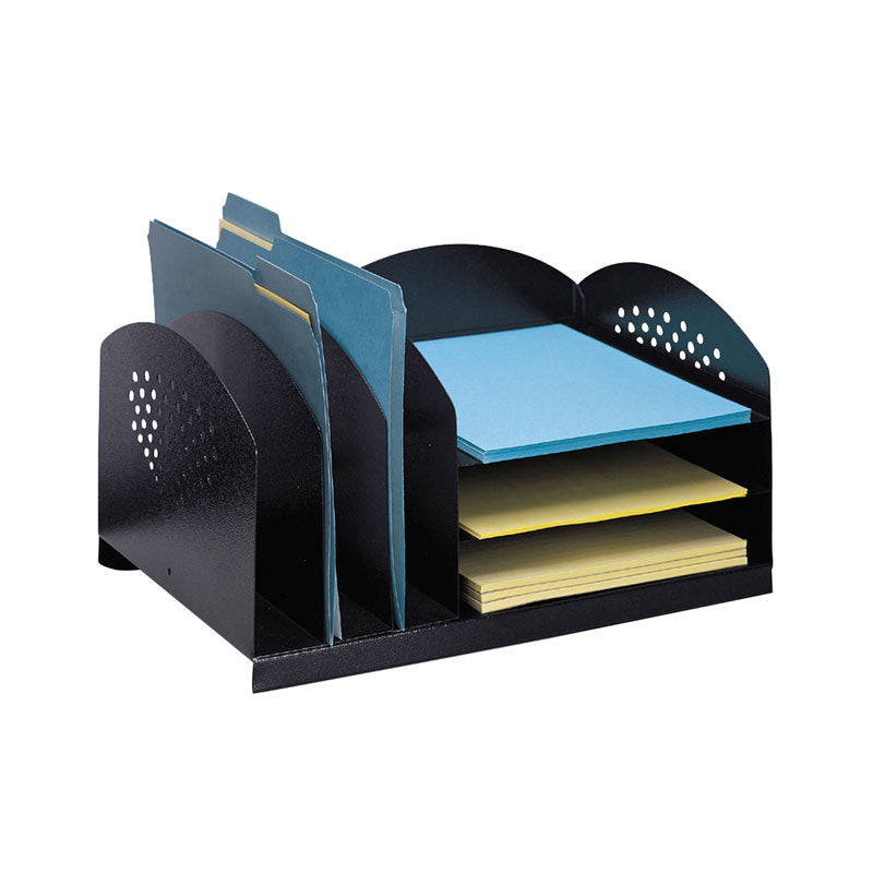 Steel 3 Horizontal/3 Vertical Desk Organizer