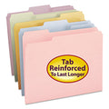 Supertab Heavyweight Folders with X-tra Large Label Area, 3rd-Cut, Assorted (box of 50)