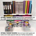 Ultimate Office TierDrop™ Desktop Organizer Document, Forms, Mail, and Classroom Sorter. 9 Letter Size Compartments with Optional Add-On Tiers for Easy Expansion - Lifetime Guarantee!