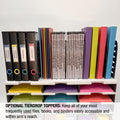Desktop Organizer 6 Letter Tray Sorter Plus Riser Base, 3 Supply & 3 Storage Drawers - Ultimate Office TierDrop™ Plus Stores All of Your Documents and Supplies in One Compact Modular System