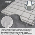 Ultimate Office TierDrop™ Desktop Organizer Document, Forms, Mail, and Classroom Sorter. 20 Extra Large, (4w x 5h), Crystal Clear Compartments with Optional Add-On Tiers for Easy Expansion - Lifetime Guarantee!