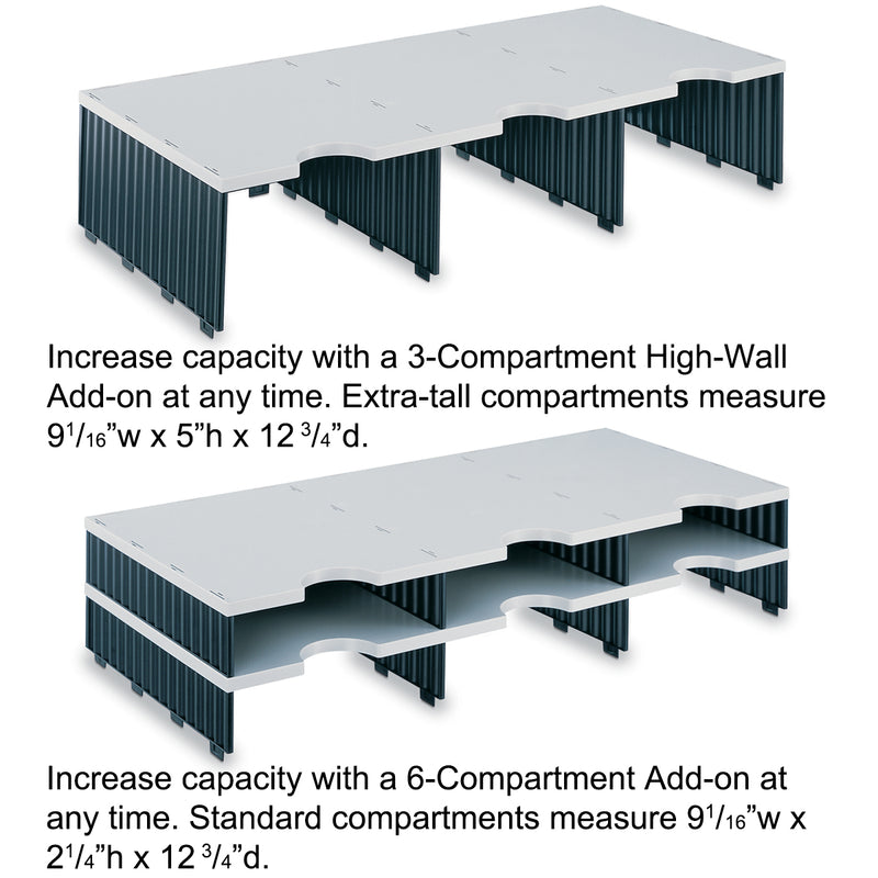 Ultimate Office 15-Slot High-Wall TierDrop™ Sorter
