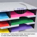 Ultimate Office TierDrop™ Desktop Organizer/Forms Sorter, 6-Compartment High-Capacity with Optional Add-On Tiers for Easy Expansion - Lifetime Guarantee!