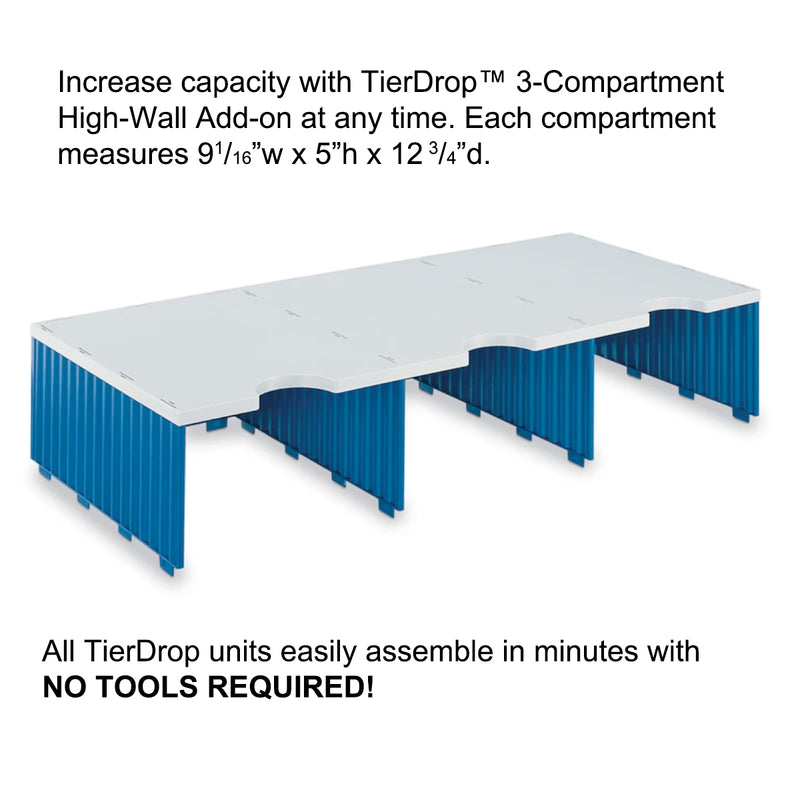 Ultimate Office TierDrop™ Desktop Organizer/Forms Sorter, 6-Compartment High-Capacity with Optional Add-On Tiers for Easy Expansion - Lifetime Guarantee!