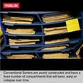 Ultimate Office TierDrop™ Desktop Organizer/Forms Sorter, 4-Compartments with 2 Storage Drawers with Dividers, and Optional Add-On Tiers for Easy Expansion - Lifetime Guarantee!