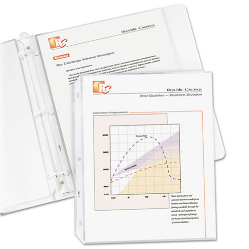 Top-Load Standard Weight Poly Sheet Protectors, Letter, Clear (box of 50)