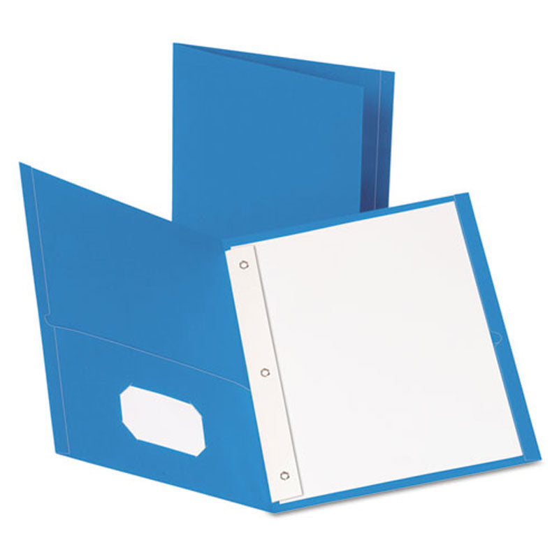 Twin Pocket Embossed Paper Folders w/ Tang Fasteners | Ultimate Office