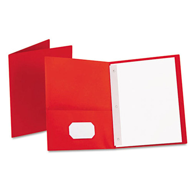 Twin Pocket Embossed Paper Folders w/ Tang Fasteners | Ultimate Office