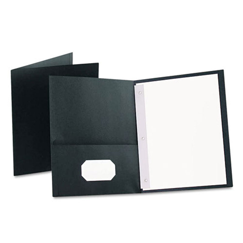 Twin Pocket Embossed Paper Folders w/ Tang Fasteners | Ultimate Office