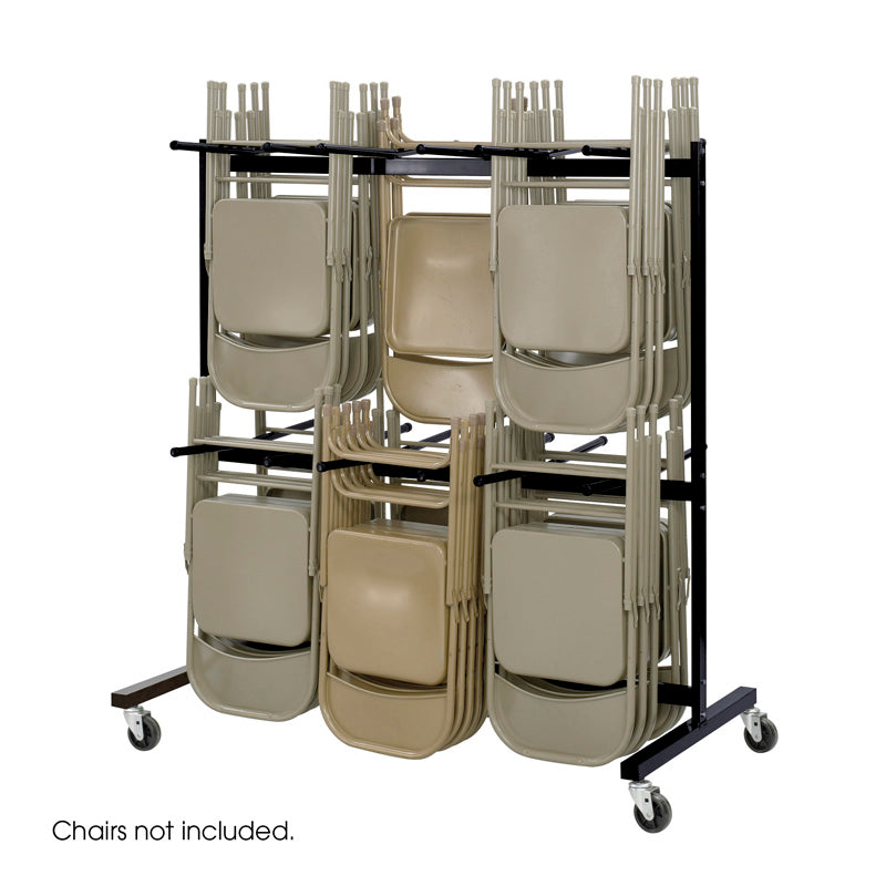 Two-Tier Chair Cart Black