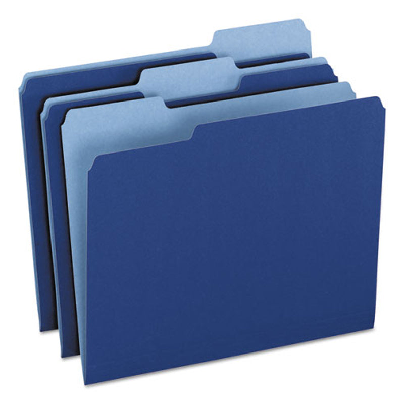 Two-Tone Color Reversible File Folders (box of 100)