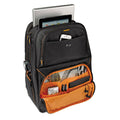 Urban Backpack (Fits laptops up to 17 1/4"), Black w/ Orange Accents Polyester