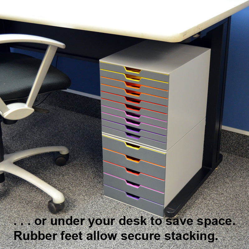 Varicolor 5-Drawer Deskset