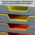 Varicolor 5-Drawer Deskset