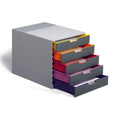 Varicolor 5-Drawer Deskset