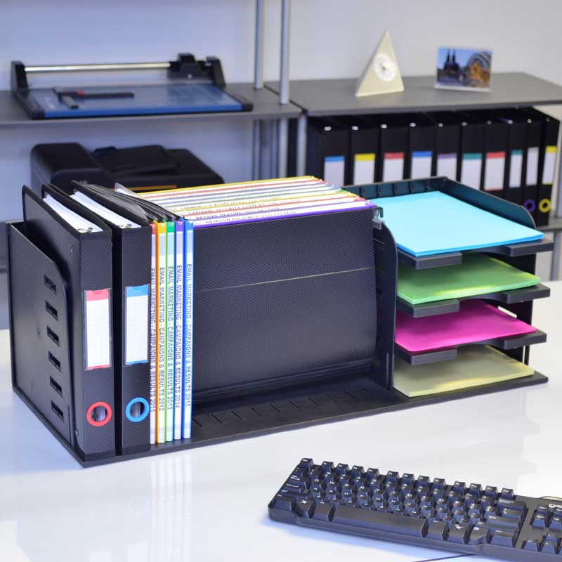VersaFile 5 Divider/3 Shelf Organizer Plus+ 5 PolyMagniFiles - Ultimate Office