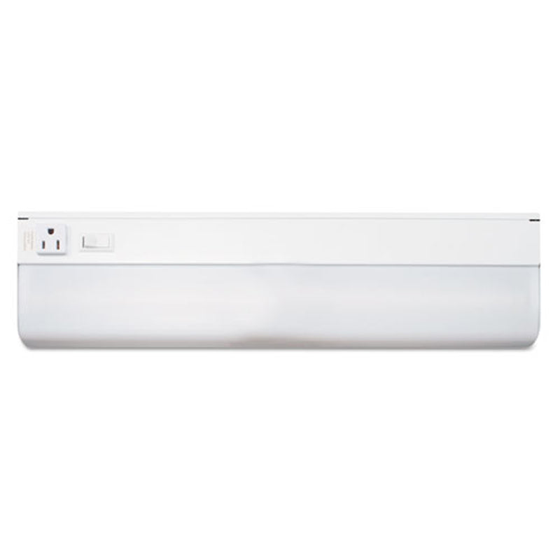 White Low-Profile Under-Cabinet Fluorescent Light Fixture