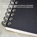 Wirebound Business Notebook (Action Planner), 8 7/8" x 11", Wide Rule, 80 sheets, Black
