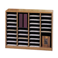 Wood 36-Compartment Literature Organizer