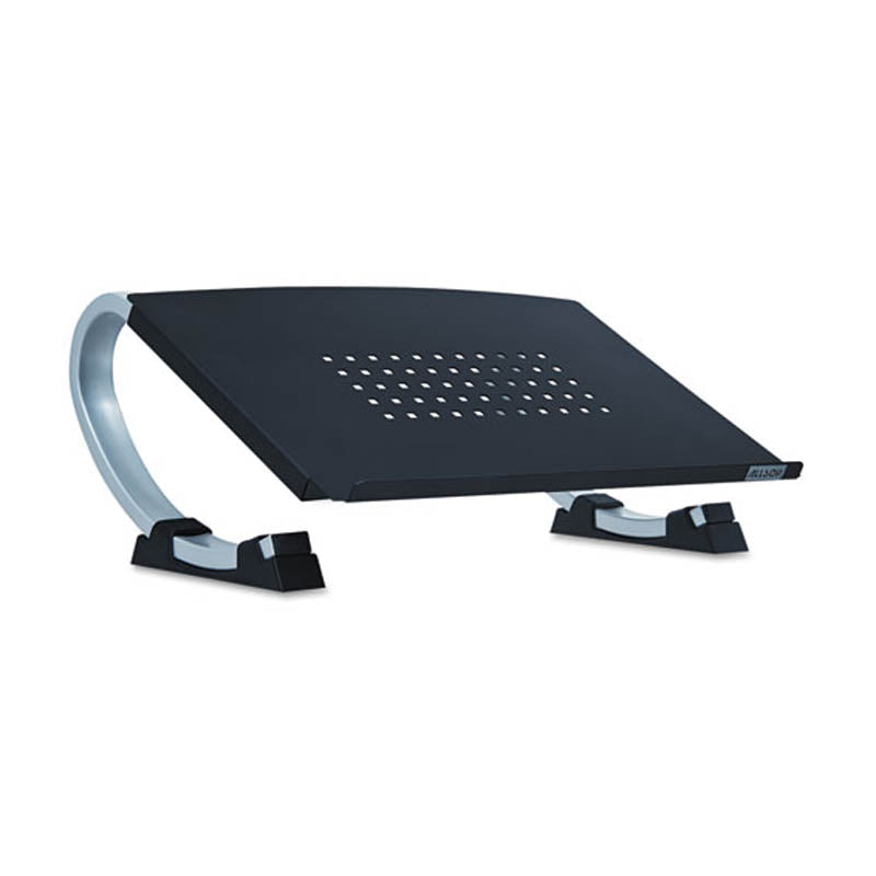 Adjustable Curve Notebook Stand, Black/Silver