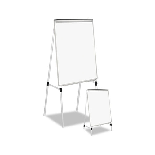 Adjustable Dry-Erase Easel, Silver