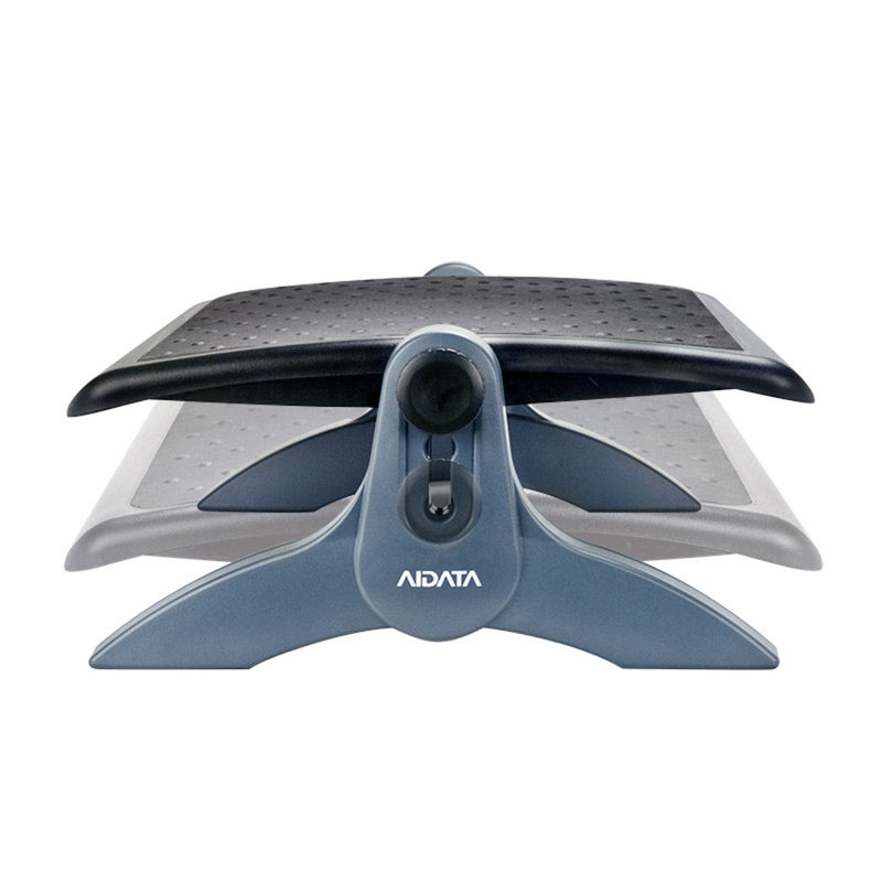 Adjustable Height & Angle Rubber-Top Footrest