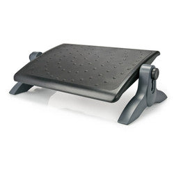 Adjustable Height & Angle Rubber-Top Footrest
