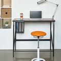 Adjustable-Height Standing Desk, Beech w/ White