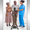 Adjustable-Height Universal Tablet ViewStand w/ Locking Casters