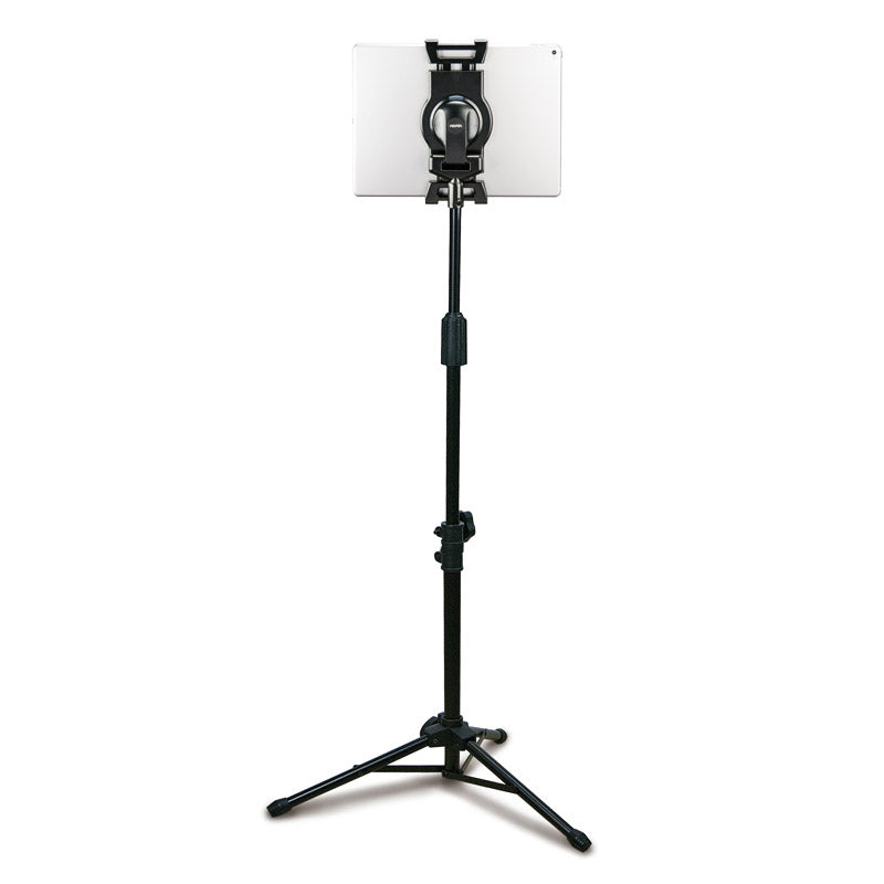 Adjustable-Height Universal Tripod Tablet Holder w/ Carry Bag