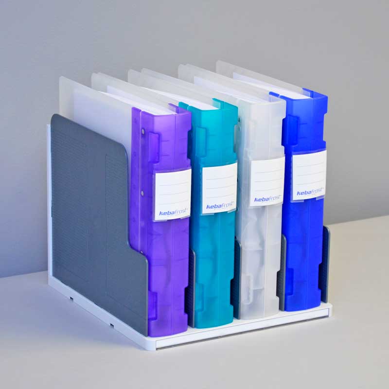 Ultimate Office FlexiFile Desktop Organizer, 4 Compartment Modular Vertical Sorter with Adjustable Dividers and Locking Connection Pins to Add Additional Units Side by Side at Any Time!