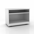 TRIO Low Profile Mobile Bookcase w/Adjustable Height Shelf