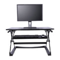 Alera Desktop Sit/Stand Workstation, Black