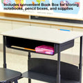 AlphaBetter Stand-Up Desk with Book Box, Premium Top, Gray