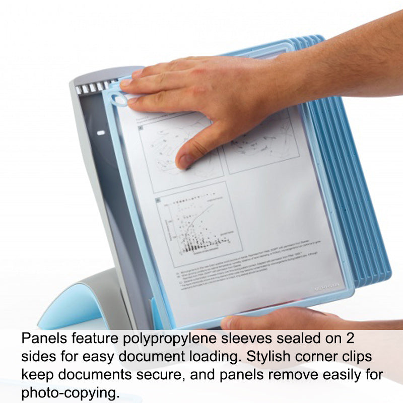 10-Pocket Antimicrobial Desk Reference Organizer