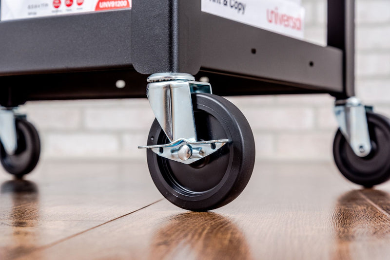Adjustable-Height Steel Audio Visual Cart