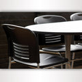 Bistro-Height Sled Base Chair w/ Slotted Back