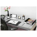 Black Acrylic & Aluminum Business Card Holder, Black w/ Aluminum