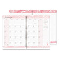 Breast Cancer Awareness Monthly Planner/Journal, 7" X 10", Pink, 2024