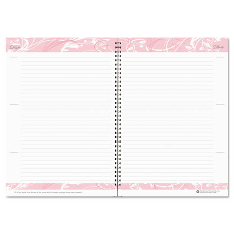 Breast Cancer Awareness Monthly Planner/Journal, 7" X 10", Pink, 2024