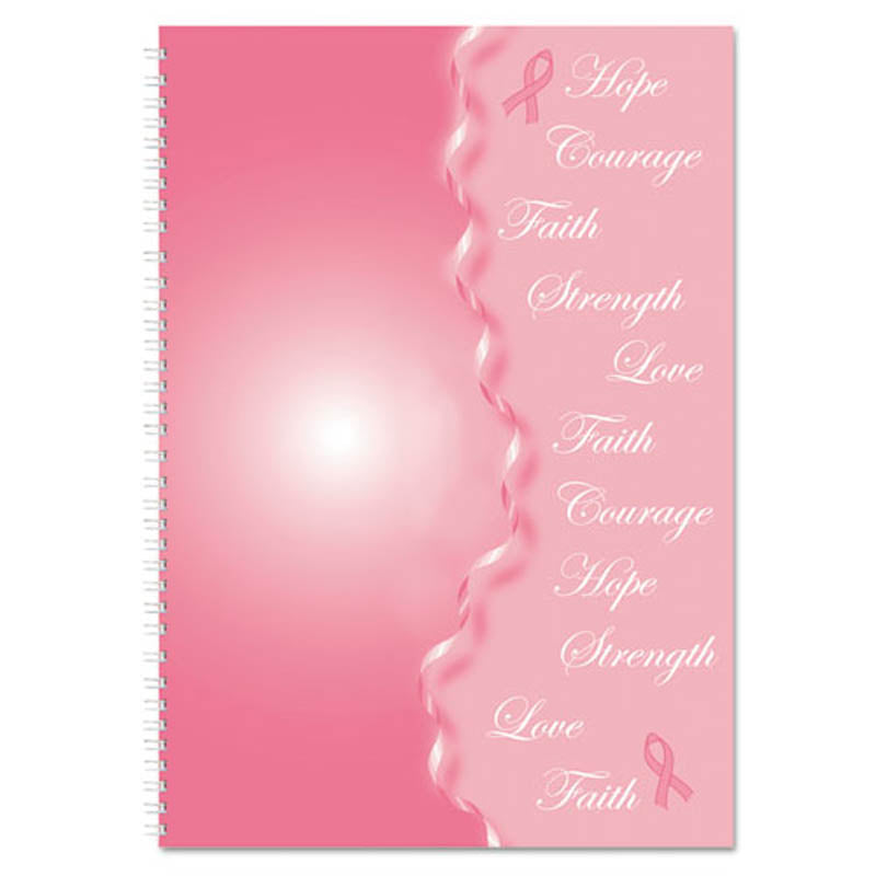 Breast Cancer Awareness Monthly Planner/Journal, 7" X 10", Pink, 2024