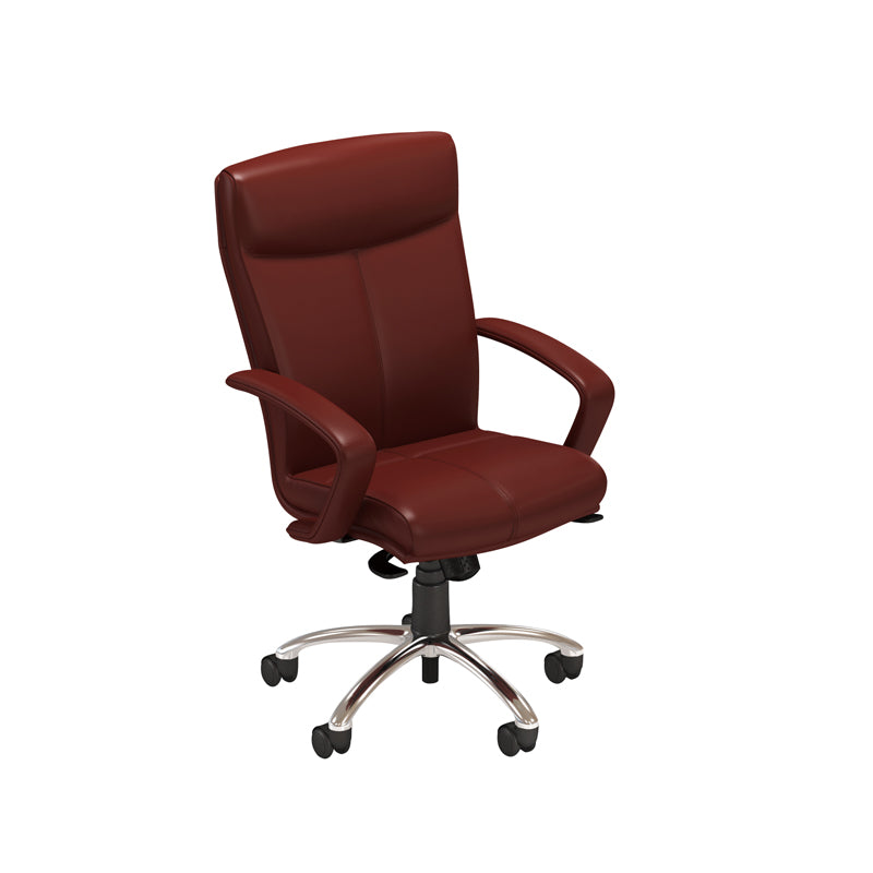 Carmel Executive Chair w/Synchro Control, C Arms and Aluminum Base