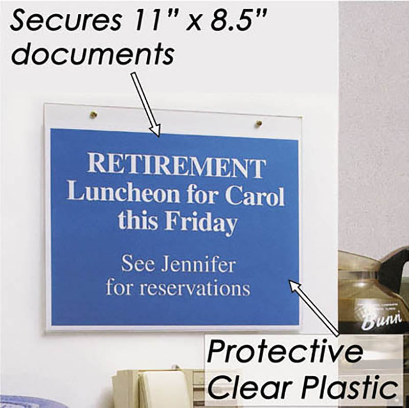 Clear Plastic Sign Holder, 8 1/2" x 11" (5 models)