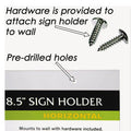 Clear Plastic Sign Holder, 8 1/2" x 11" (5 models)