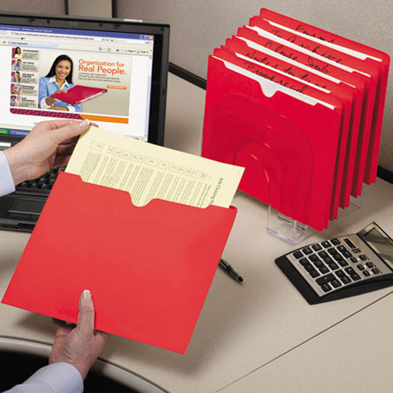 Colored Flat File Jackets w/Double-Ply Tab | Ultimate Office